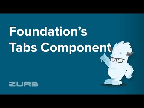 Tabs | Foundation 6 by ZURB