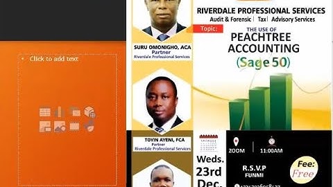 THE USE OF PEACHTREE ACCOUNTING(SAGE 50)