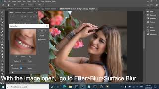 Using Photoshop Surface Blur to soft skin in 2 minutes screenshot 4