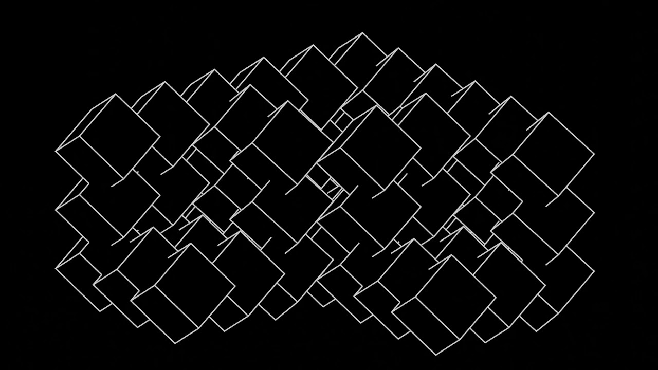 Blender Freestyle Black and White Animation