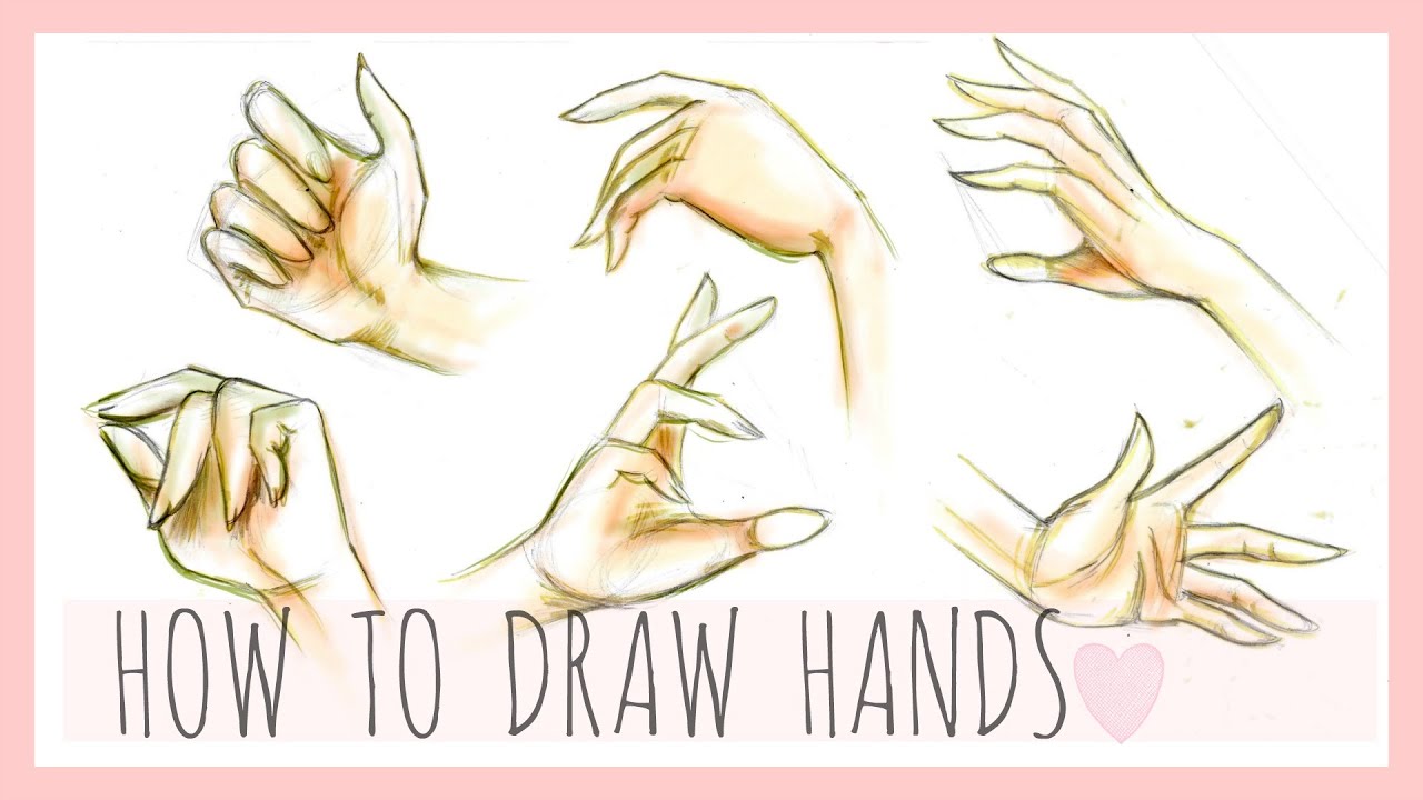 Drawing Tutorial | How To Draw Hands - YouTube