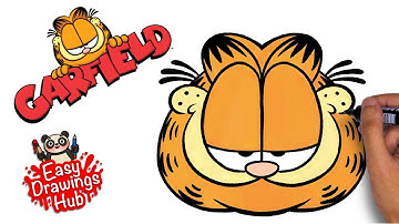 How to draw Garfield in 5 minutes - Easy Drawing