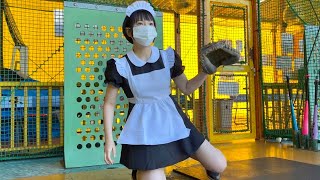 【事件】野球センス抜群のメイド女子がムコウズ電撃入団！消される前に見てね。