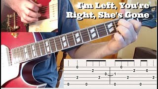 Rockabilly Guitar Lesson: I'm Left, You're Right, She's Gone [with tabs!] chords