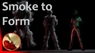 Realistic Smoke to Figure Simulation in Blender