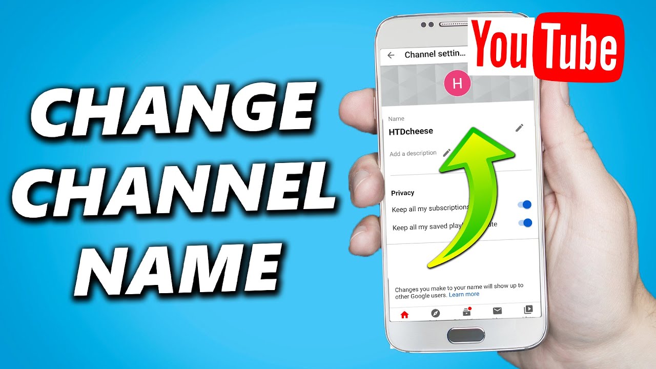 How to Change your  Channel Name! Android & iPhone 2023 