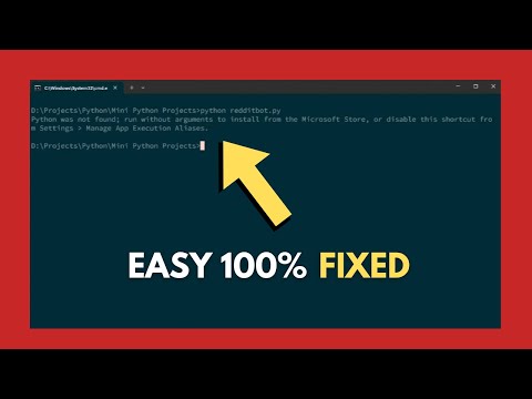 Fix 'Python Was Not Found' Error | Install Python from Microsoft Store (2025)