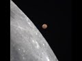 Mars passing behind the moon