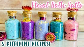 5 Recipes For Awesome Diy Floral Bath Salts!