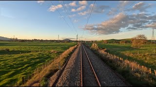 (EF) Otorohanga to Te Rapa  NZ Rail Electric Loco Cab View Real Time
