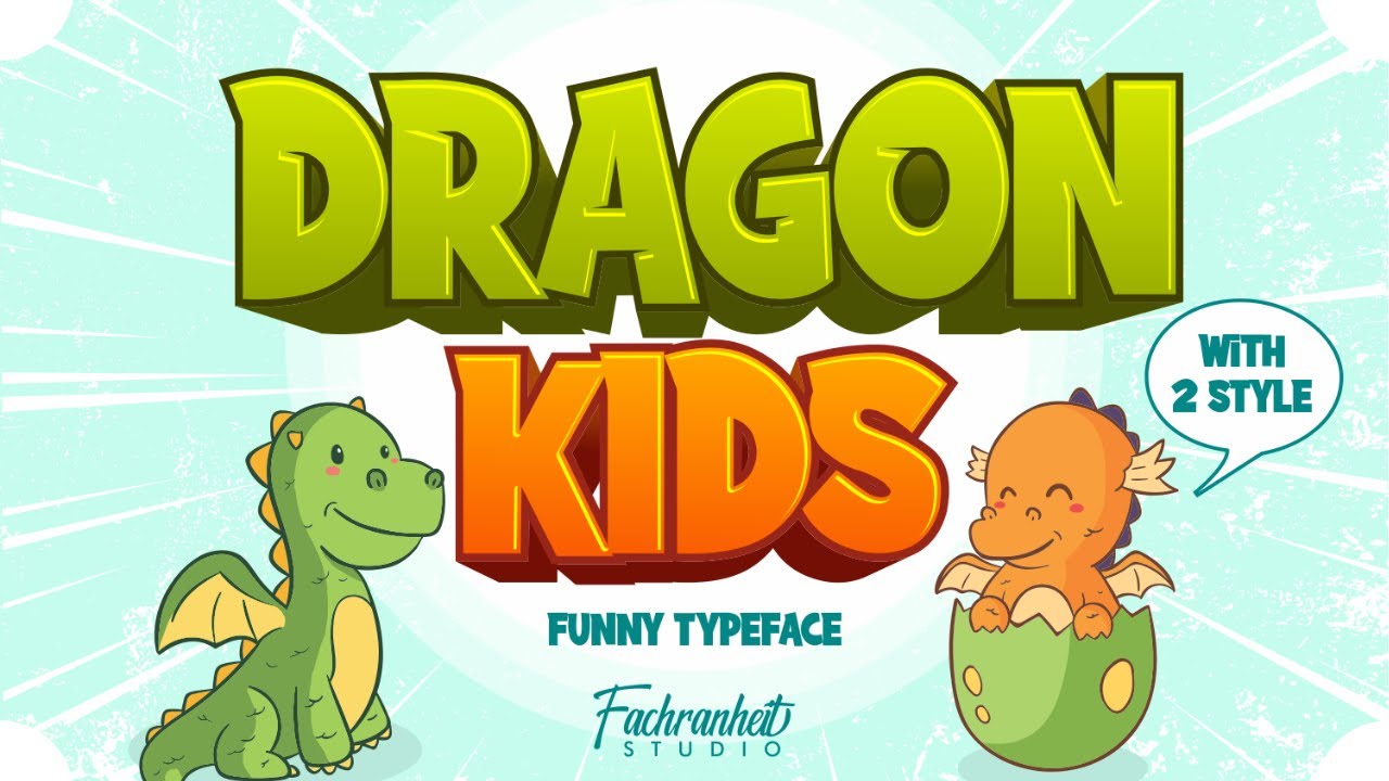 Dragon Kids Font | Display Font | Download Free Font