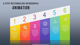 44.Create 6 step Rectangular infographic Animation|Powerpoint Animations
