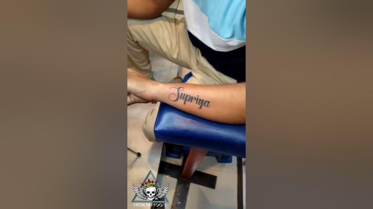 Supriya Name Tattoo/Nesh Tattoo's Baramati. - YouTube