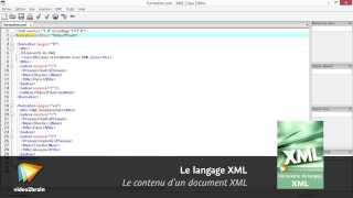 Tutoriel sur le langage XML : Le contenu d'un document XML | video2brain.com