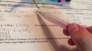Station 3 - Adding and Subtracting Metric Measurements
