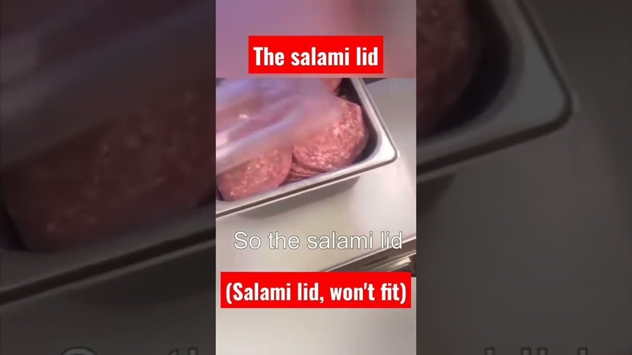 Salami lid (not gonna fit) meme funny shorts YouTube
