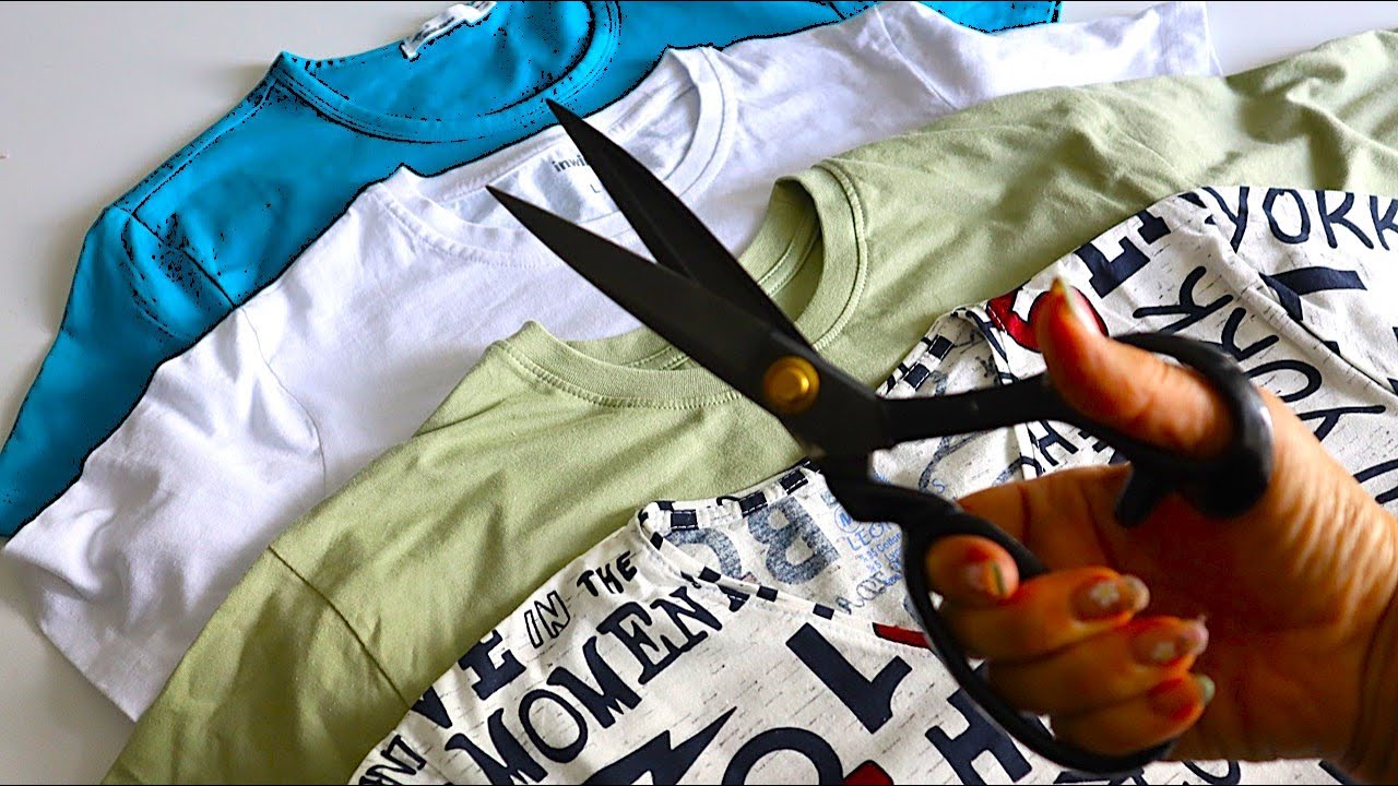 Разрезала старые футболки и превратила сразу в 3 шикарные платья на лето