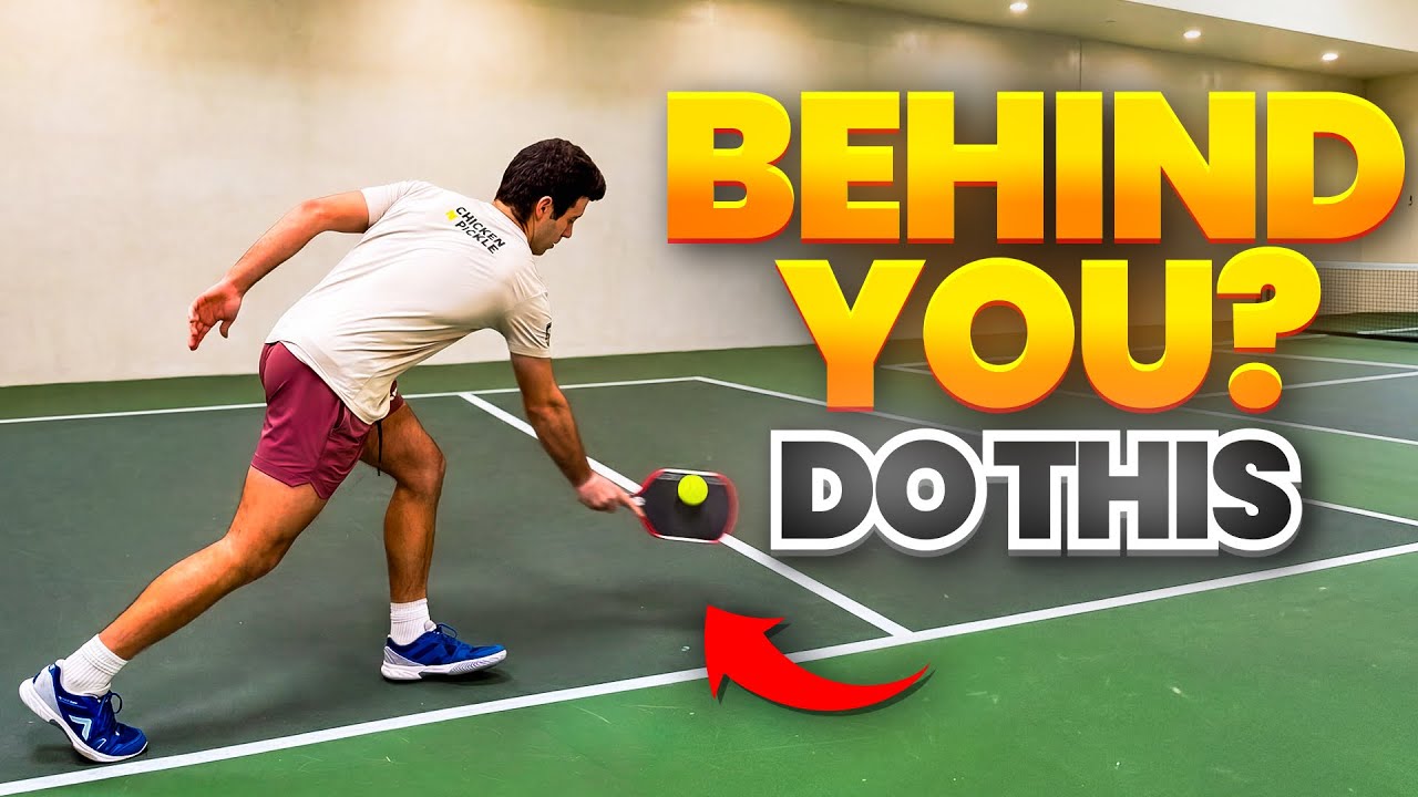 The Right Way to Handle a Ball Behind You in Pickleball