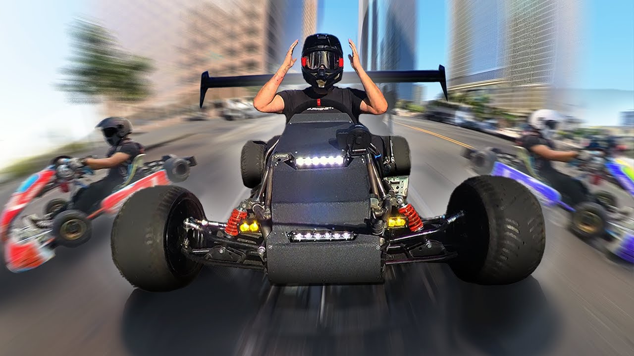 Insane 70mph Electric GoKart Street Ride POV - YouTube