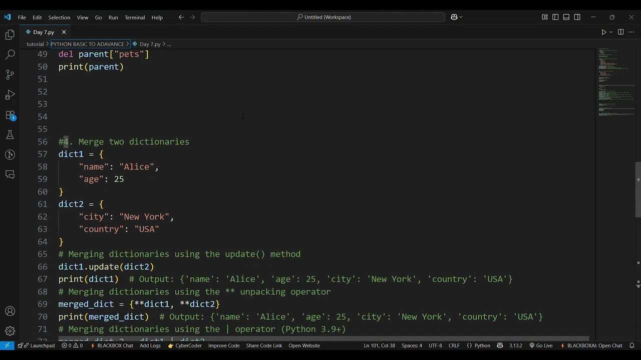 📌 Day 7 of Python: Mastering Dictionary & Set!