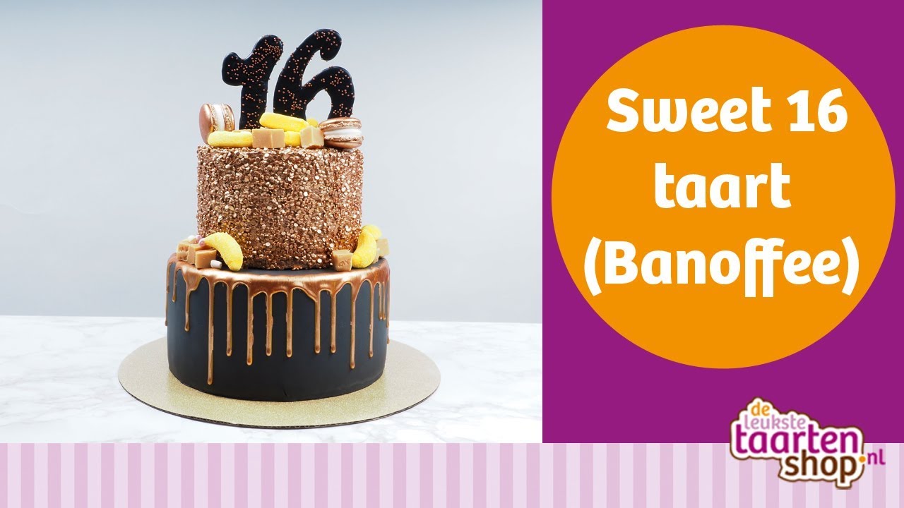 Verwonderlijk Recept: Recipe for Sweet 16 Cake (Banoffee) | Deleukstetaartenshop PX-71