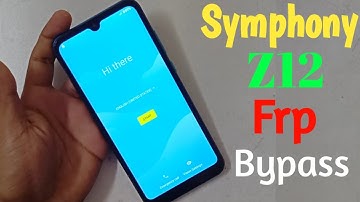 How To Symphony Z12 Frp Bypass Android 9 | Symphony Z12 Google Account Remove(Uzzol Technology)