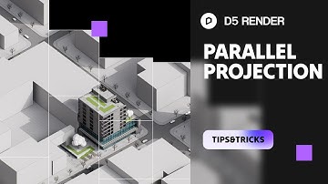 How to use parallel projection & isometric view for architectural diagrams in D5 Render