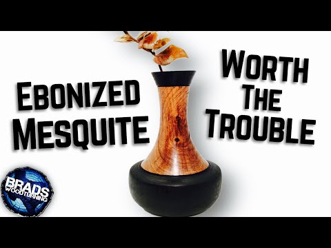 Wood Turning - Ebonized Mesquite Vase #YTCCC2021 Wood Turning - Ebonized Mesquite Vase #YTCCC2021