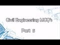 Civil Engineering MCQ&#39;s Part 5 (Solved) Civil Engineering Question &amp; Answers