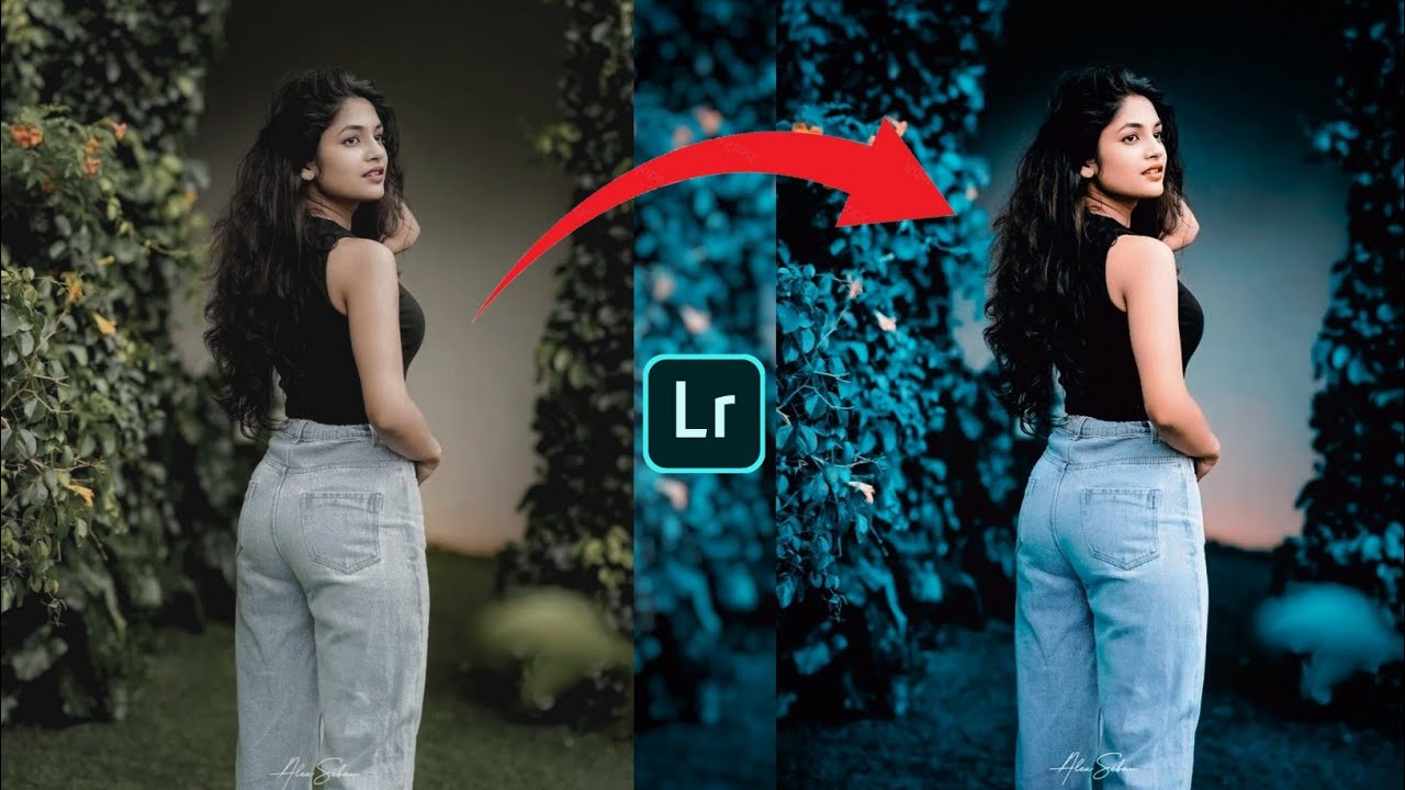 Lightroom Mobile Dark Navy Blue Tone Photo Editing Tutorial//Preset Download Free//