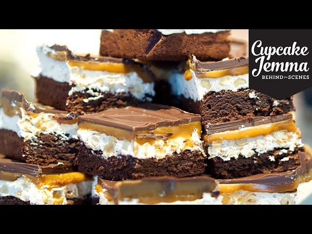 SNICKERS BROWNIE Behind The Scenes at C&D | Cupcake Jemma