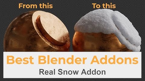Best Blender Addons #1 - Real Snow Addon