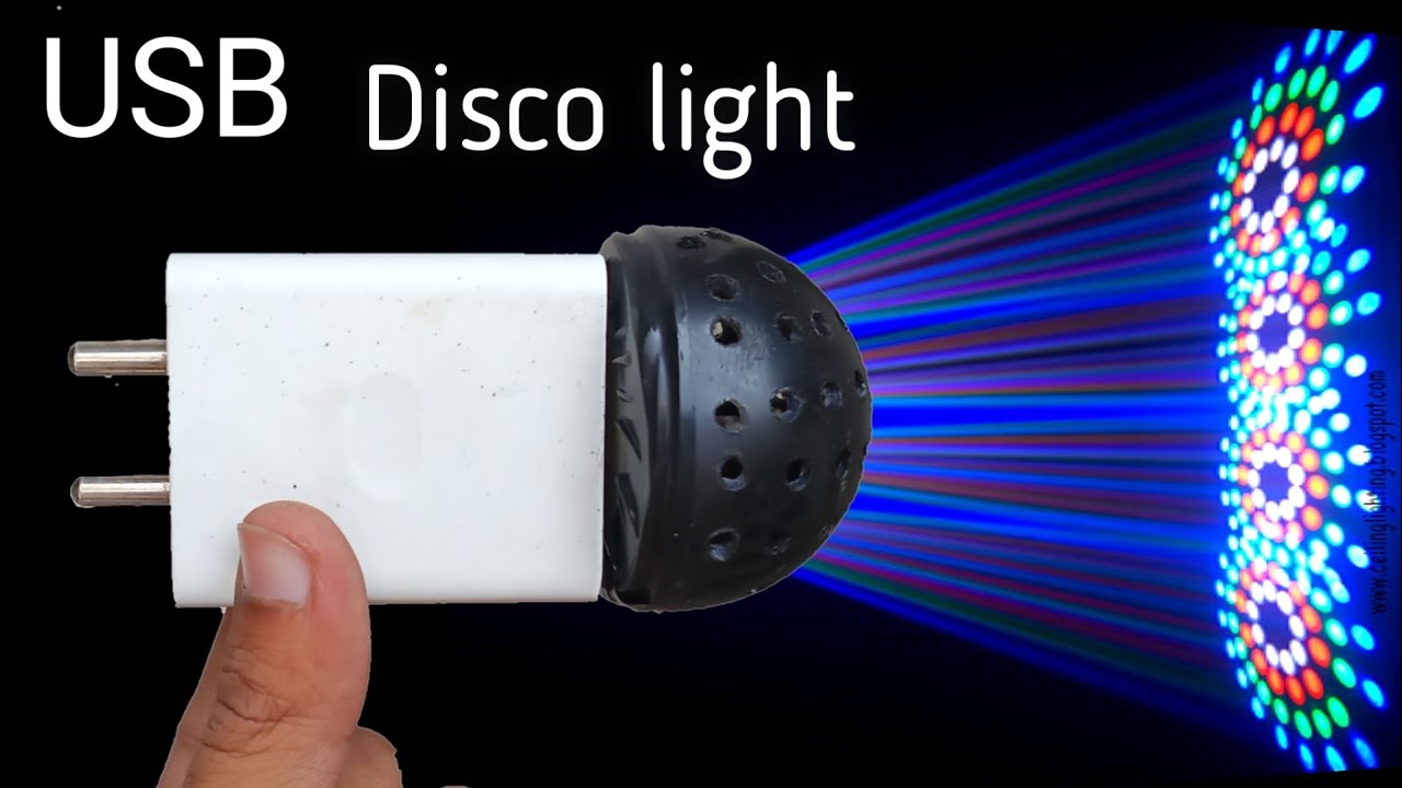 How to make USB Disco light /Disco light kaise banaye - YouTube