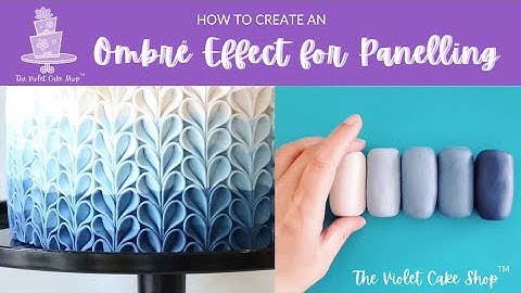 How to Create an Ombré Effect for Panelling by The Violet Cake Shop™