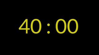 40 Minutes Countup Timer - Yellow Colour 