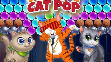 Cat Pop Bubble Game Gameplay Android Mobile