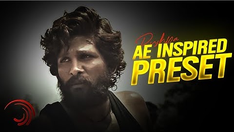 Pushpa - Alight motion preset 🎁🤩 | Allu arjun || Ae inspired edit💥😵