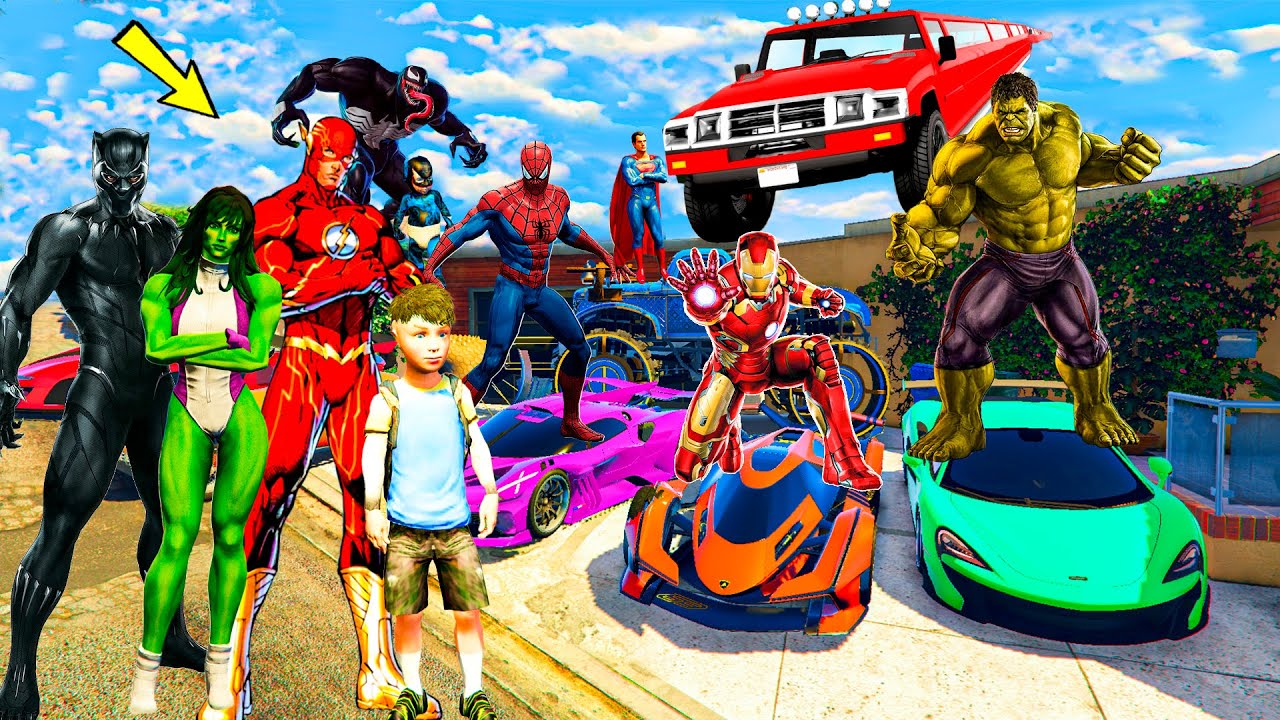 БАРЛЫҚ ГЕРОЙЛАР БАЛАСЫНА КӨЛІК СЫЙЛАДЫ (GTA V)