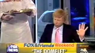 Donald Trump impersonator John Di Domenico promoting the "Domelet"