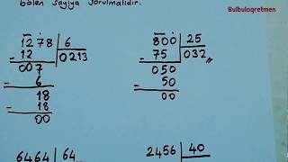 5.sınıf bölme işlemi 👉İyi anlatım👈 (Bölme sorunu bitecek) @Bulbulogretmen #bölme #matematik #5sınıf