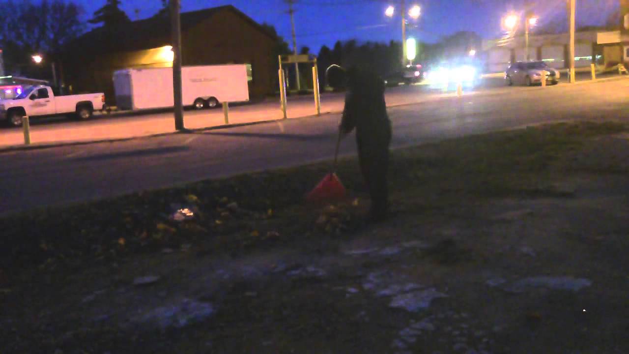 Raking Leaves At Night YouTube