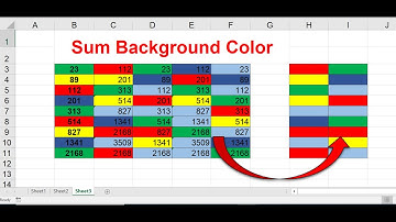 How To Sum Cells based on Background Color in Excel || Excel Tips