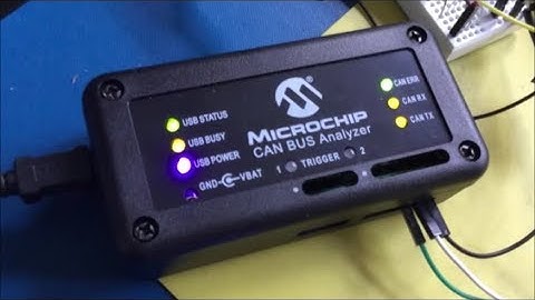 Microchip CAN BUS Analyzer first impressions