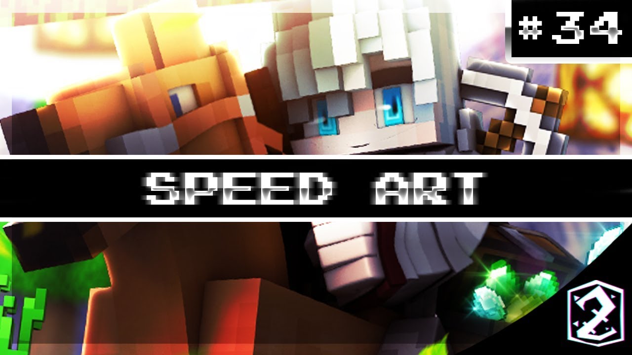 Speed art Minecraft Banner - HoshiTV - YouTube