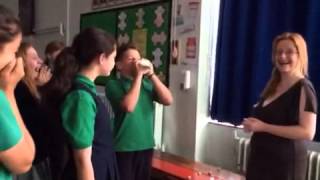 Brookland Junior School - Playing The Maya Conch Shell Trumpet
