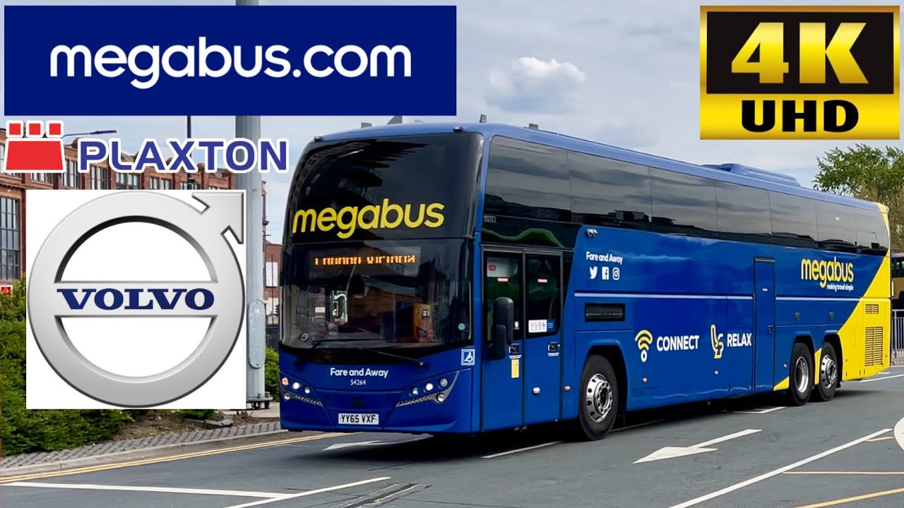 [Megabus: M12 London to Leicester, Sheffield then Leeds] Plaxton Elite I Volvo B11RT (54264/YX65VXF)