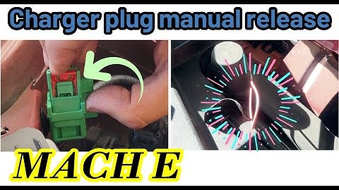 charge coupler manual release | Ford Mustang Mach E