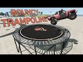 Can CARS BOUNCE On this GIANT TRAMPOLINE? - BeamNG.drive - DSC Trampoline