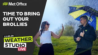 11/04/2025 – Turning cooler and wetter this weekend - Weather Studio Live - Met Office UK Weather