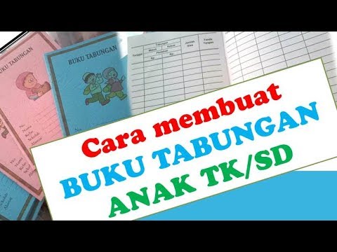 Cara membuat Buku  Tabungan  Anak  Tk Sd Ms Exel YouTube